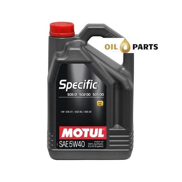 Olej Motul Specific 505 01 502 00 505 00 5W40 5l Oleje