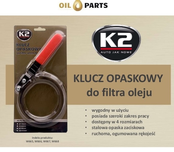 KLUCZ OPASKOWY 83-89 MM DO FILTRA OLEJU