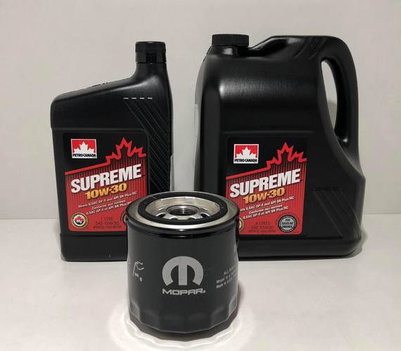 PETROCANADA 10W30 5L + FILTR OLEJU MOPAR DODGE GRAND CARAVAN 4.0L