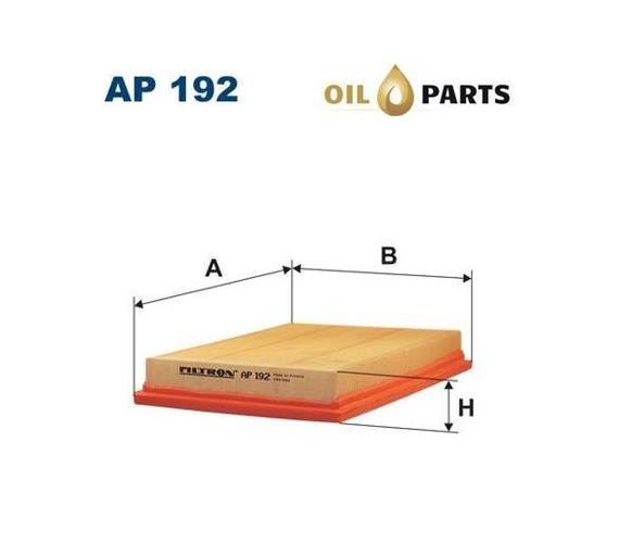 Filtr powietrza FILTRON AP 192 FORD FIESTA V FUSION