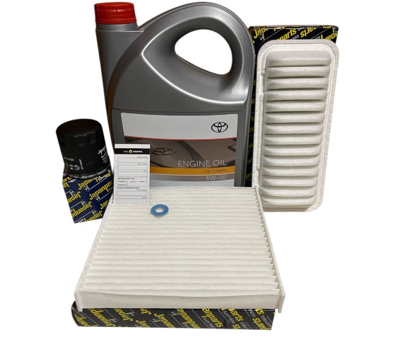TOYOTA 5W30 5L + FILTRY TOYOTA YARIS P13 1.0 69KM 12.2010 - 06.2014