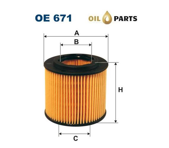 FILTR OLEJU FILTRON OE 671