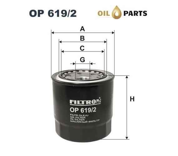 FILTR OLEJU FILTRON OP 619/2