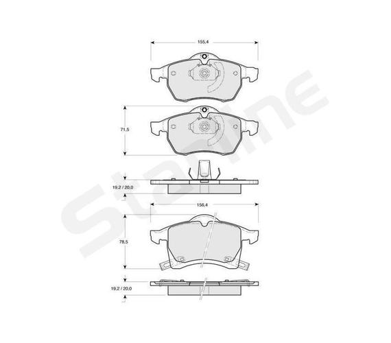 KLOCKI HAMULCOWE PRZÓD STARLINE BD S081 OPEL