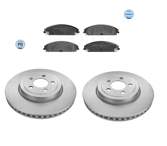 TARCZE 345MM + KLOCKI PRZÓD MEYLE DODGE CHARGER CHALLENGER [ZACISK 2 TŁOKI] 