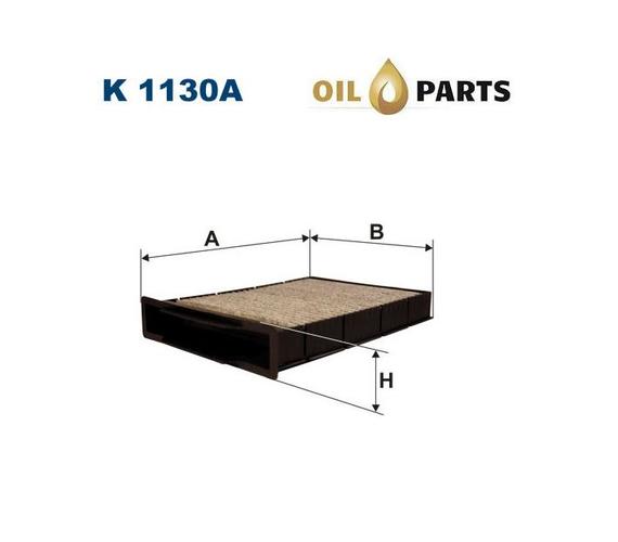 FILTR KABINOWY Z WĘGLEM FILTRON K 1130A RENAULT MEGANE 2 II 