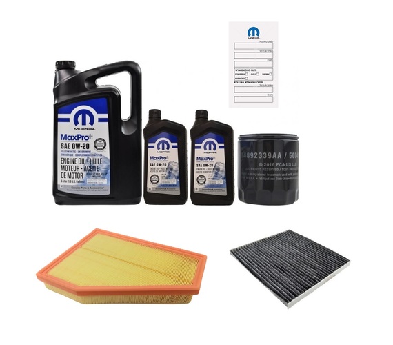 MOPAR 0W20 7L + FILTRY JEEP GRAND CHEROKEE 5.7 2022-