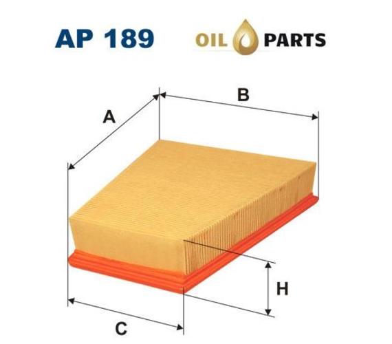 FILTR POWIETRZA FILTRON AP 189 SKODA FABIA RAPID