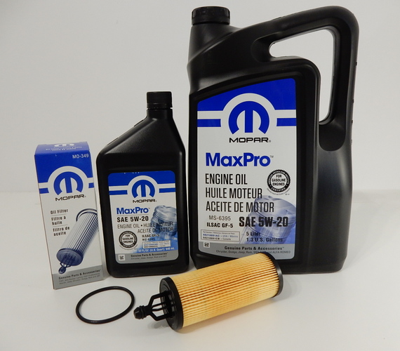 MOPAR 5W20 6L + FILTR OLEJU DODGE CHARGER 3.6L V6 2014-