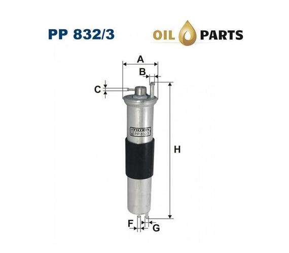 FILTR PALIWA FILTRON PP 832/3 BMW E46 316I 318I 320I 325I 330I