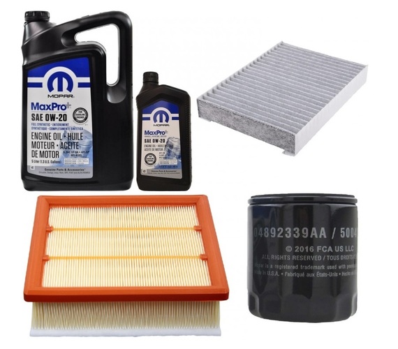 MOPAR 0W20 6L + FILTRY JEEP COMPASS 2,4 2018-2022