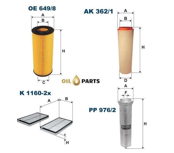 ZESTAW FILTRÓW FILTRON BMW 5 E60 E61 2.5D 3.0D 