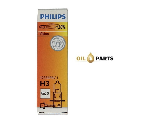 ŻARÓWKA PHILIPS H3 vision +30% karton 1szt.