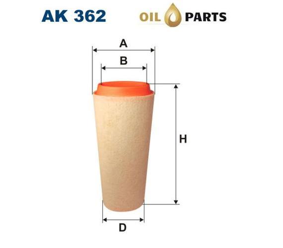 FILTR POWIETRZA FILTRON AK 362 BMW 2.0D
