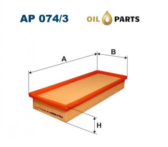 FILTR POWIETRZA FILTRON AP 074/3