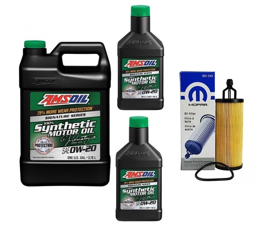 AMSOIL 0W20 ASM 5,67L + FILTR MO-349 CHRYSLER PACIFICA 3.6L V6 2017-