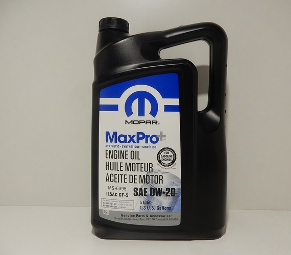 MOPAR 0W20 MAXPRO+ 5L 