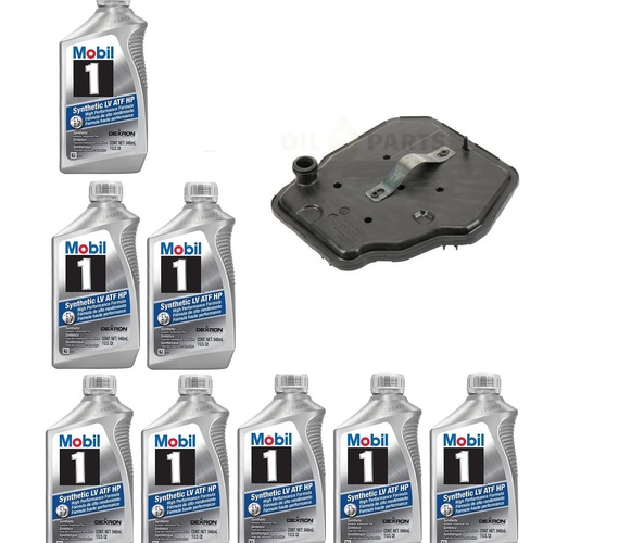 MOBIL 1  LV ATF HP 8QUART + FILTR SKRZYNI 8L45  8L90 CAMARO 6GEN. CORVETTE C7