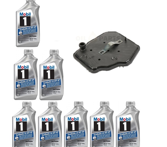 MOBIL 1  LV ATF HP 8QUART + FILTR SKRZYNI 8L45  8L90 CAMARO 6GEN.