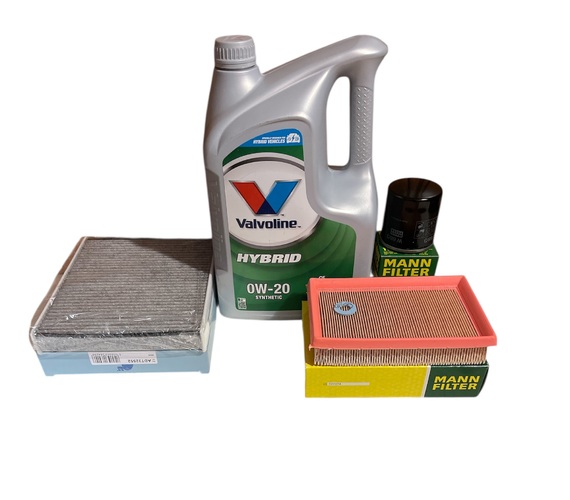 OLEJ VALVOLINE 0W20 5L + FILTRY TOYOTA  COROLLA E21 1.8 122KM HYBRID