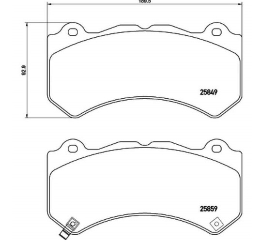 KLOCKI HAMULCE PRZÓD BREMBO P 37 018