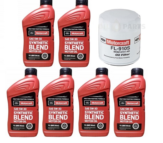 MOTORCRAFT 5W30 BLEND 6 X 0.946L + FILTR OLEJU FL-910S