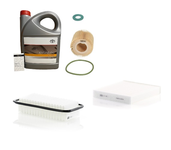 OLEJ 5W30 5L + FILTRY MANN TOYOTA YARIS P13 1.3 99KM 2011-2017