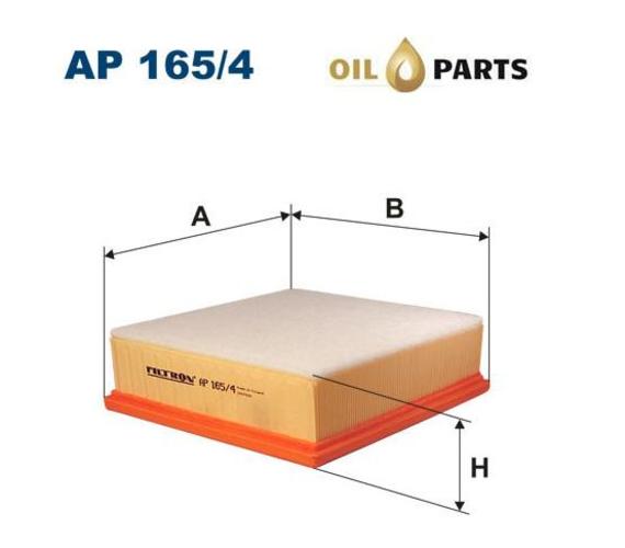 Filtr powietrza FILTRON AP 165/4 FORD 2.5  VOLVO 2.5