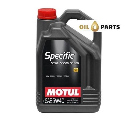 OLEJ MOTUL SPECIFIC 505 01 502 00 505 00 5W40 5L