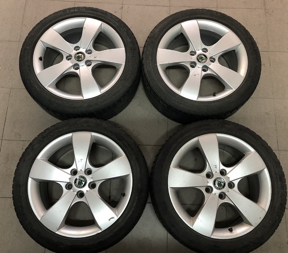 KOŁA ZIMOWE OE SKODA 225/45R17  ŚRUBY 5X112