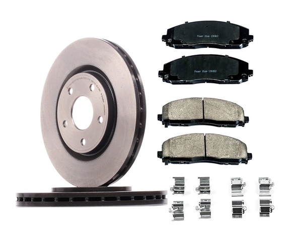 TARCZE PRZÓD BREMBO + KLOCKI CERAMICZNE POWERSTOP CHRYSLER PACIFICA 2016-