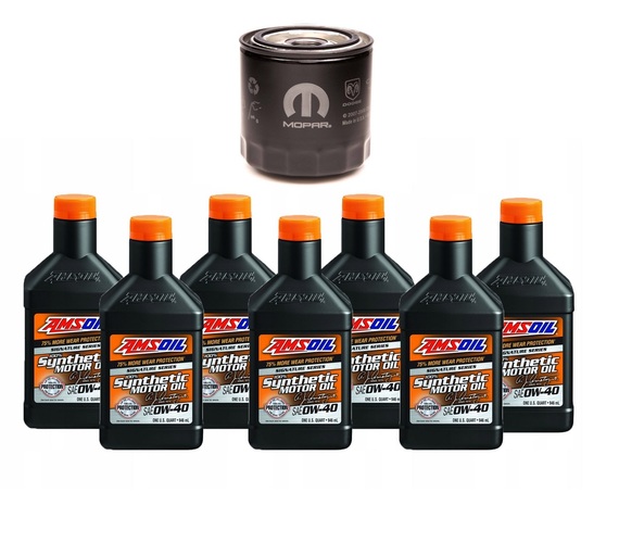 AMSOIL 0W40 SIGNATURE SERIES 7 X 0,946L + FILTR OLEJU MO-899 SRT 6.2 6.4