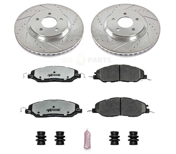 TARCZE KLOCKI PRZÓD POWERSTOP Z26 MUSTANG V6 (ZACISK 2-TŁOK)