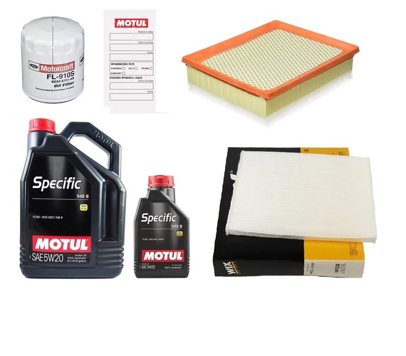 MOTUL 5W20 6L + FILTRY FORD FUSION 2.5L 2013 - 2020