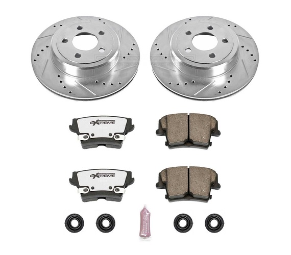 TARCZE 320MM + KLOCKI Z26 TYŁ POWERSTOP DODGE CHARGER CHALLENGER 