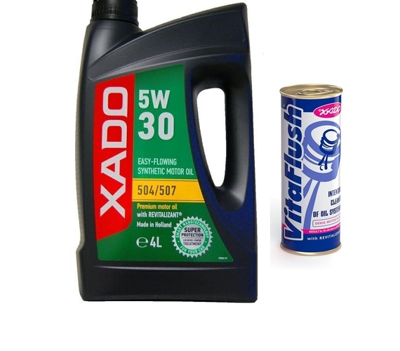 XADO ATOMIC OIL 5W30 504 507 4L + PŁUKANKA