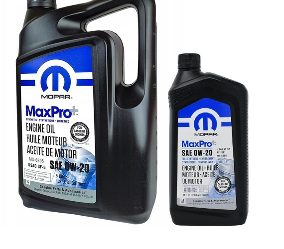 MOPAR 0W20 MAXPRO+ 6 QUART 