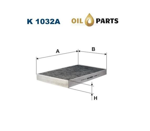 FILTR KABINOWY WĘGLOWY FILTRON K 1032 AUDI 100 A6 C4 C5