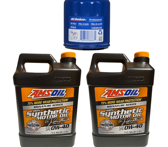 AMSOIL 0W40 7,56L + FILTR OLEJU ACDELCO Chevrolet CORVETTE C8 6.2L V8
