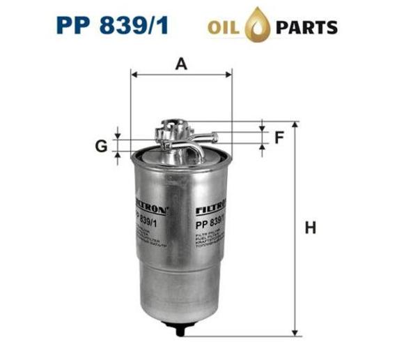 FILTR PALIWA FILTRON PP 839/1