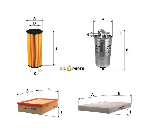 ZESTAW FILTRÓW OPTIMA  AUDI A4 B6 1.9 TDI 2.0 TDI