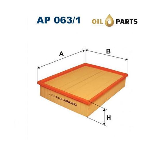 FILTR POWIETRZA FILTRON AP 063/1