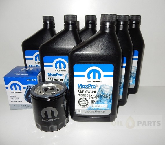 MOPAR 0W20 5.67L + FILTR OLEJU DODGE DART 2.4L 2013 - 