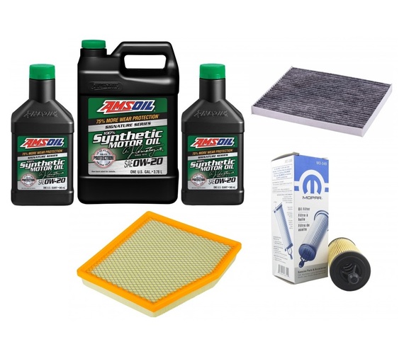 AMSOIL 0W20 ASM 5,67L + FILTRY CHRYSLER PACIFICA 3,6 2017- 2025