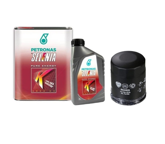 OLEJ SELENIA K PURE ENERGY 5W40 3L + FILTR OLEJU OE FIAT