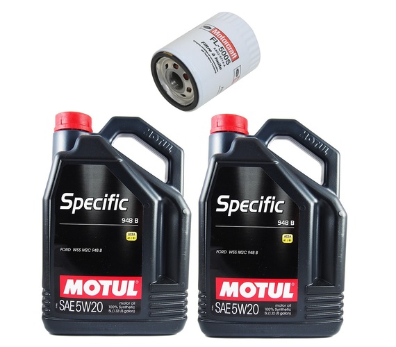 MOTUL 5W20 10L + FILTR OLEJU MOTORCRAFT FORD MUSTANG GT 5.0 2018-