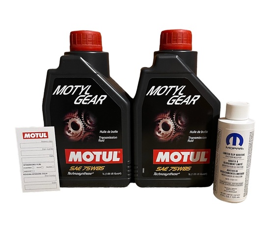 OLEJ PRZEKŁADNIOWY MOTUL MOTYLGEAR 75W85 2L + MOPAR LSD