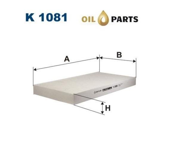 FILTR KABINOWY FILTRON K 1081 FIAT OPEL SAAB