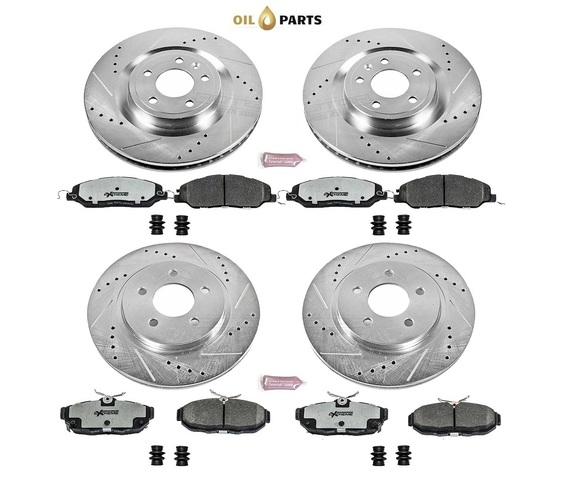 FORD MUSTANG GT 2011-2014 POWER STOP Z26 TARCZE I KLOCKI PRZÓD I TYŁ