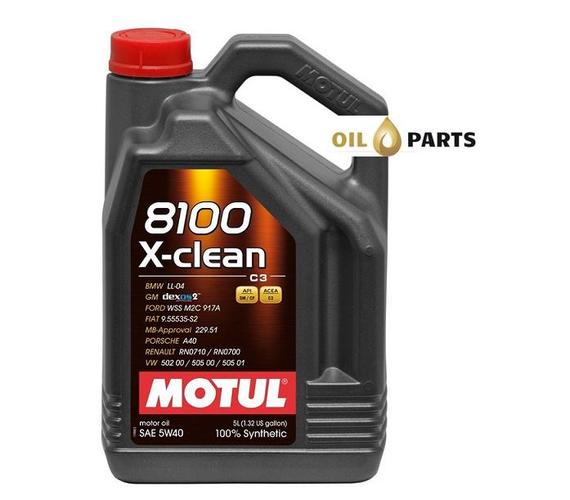 MOTUL 8100 X-CLEAN C3 5W40 5L